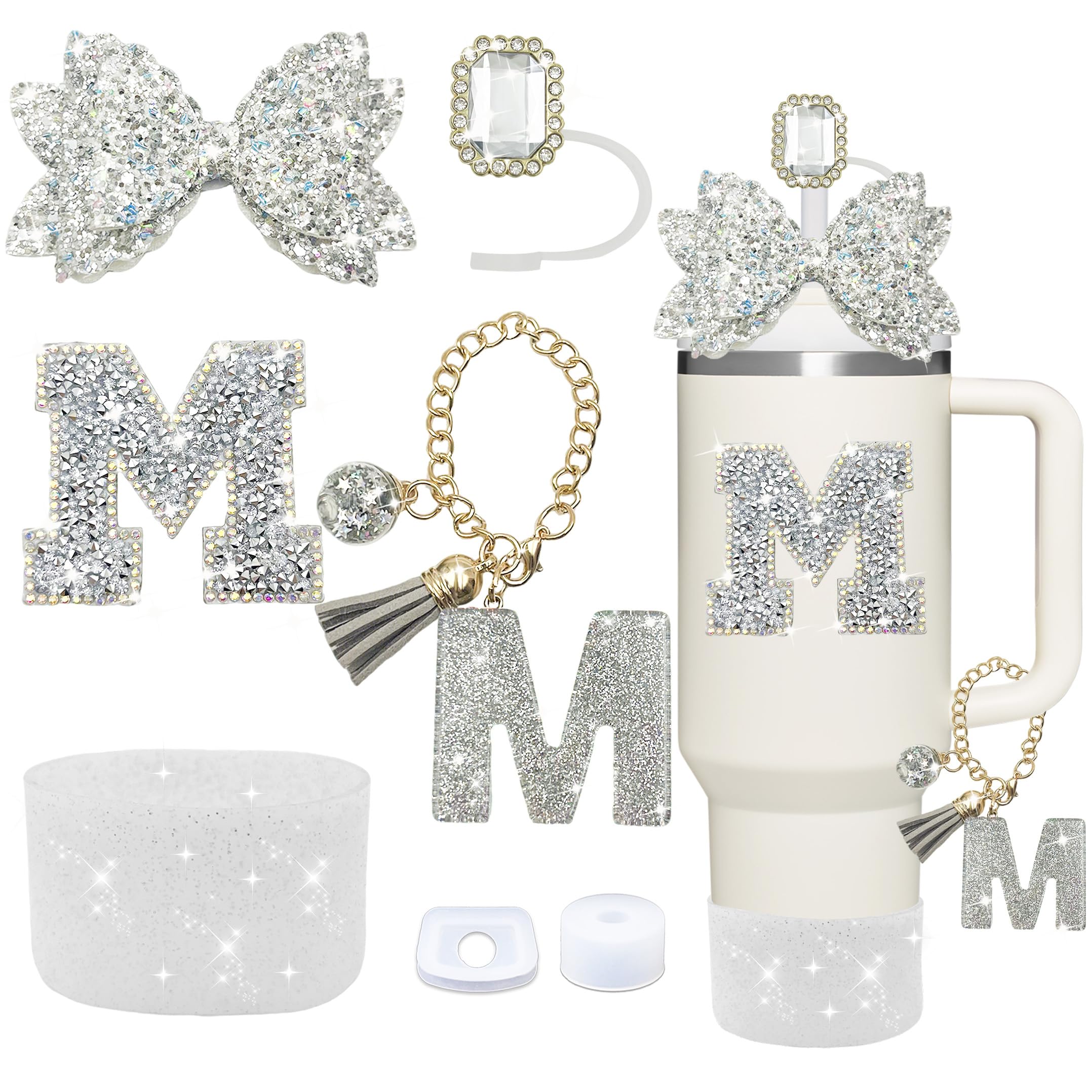 Amazon.com | 7PCS Silver Stanley Cup Accessories Set Amazon.com | 7PCS Silver Stanley Cup Accessories Set